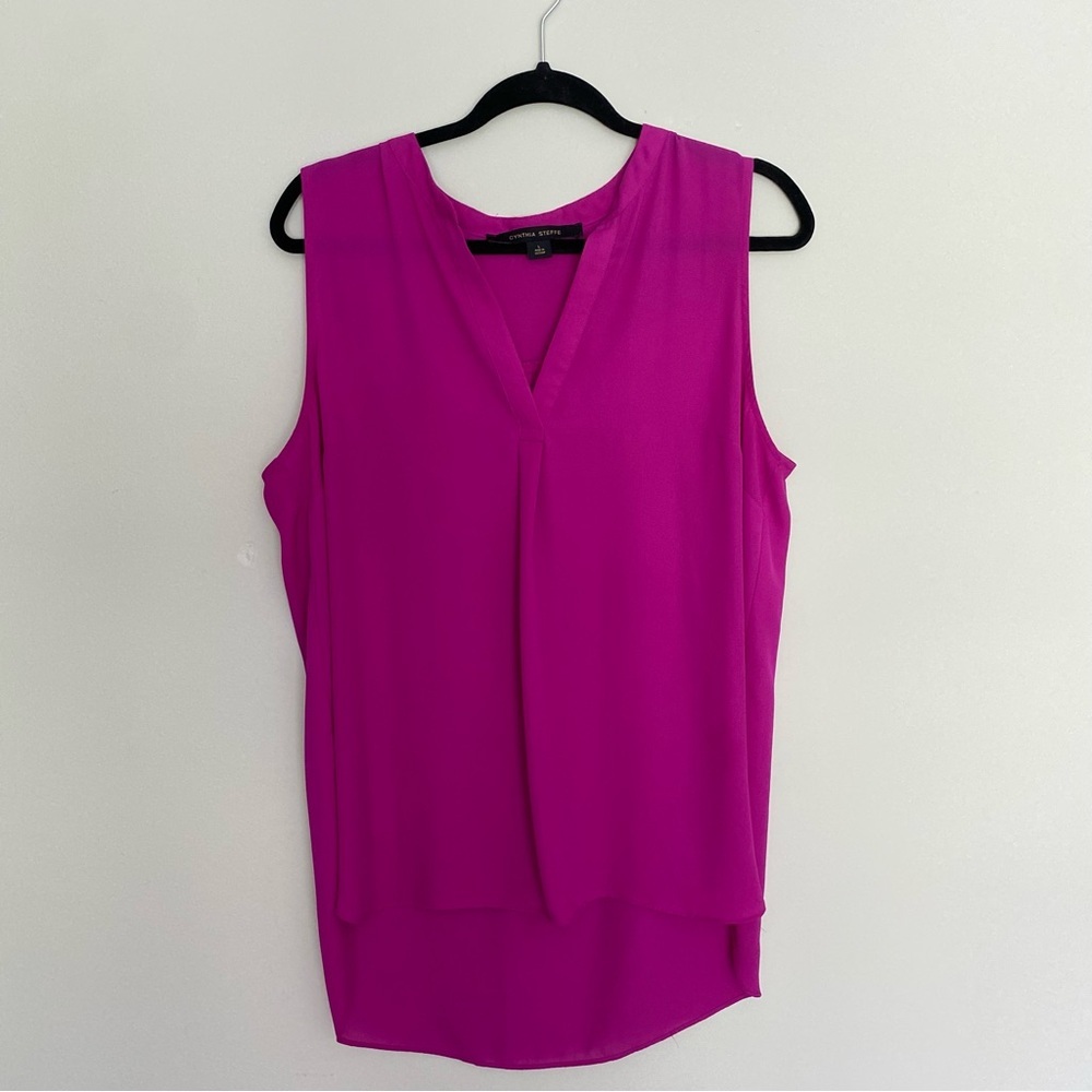 Cynthia Steffe Hot Pink Top Size L